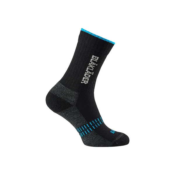 Functional sock LIGHT Black / NEON Blue