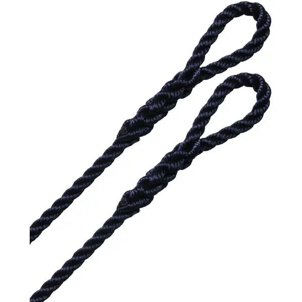 Robline 3-slått fenderline 2-pk marineblå