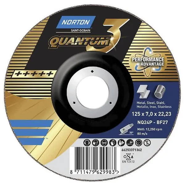 Kappeskive 125x0,8 Norton Quantum 3