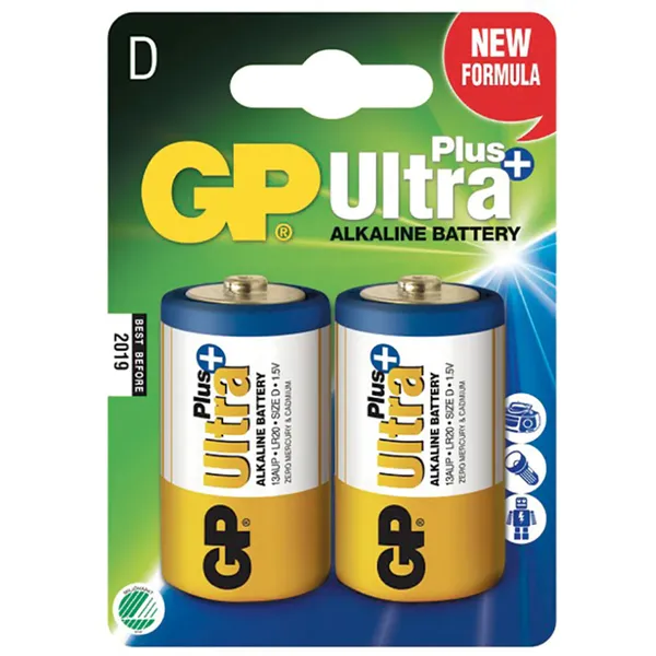 Batteri LR20 Alkalisk 2-PK D