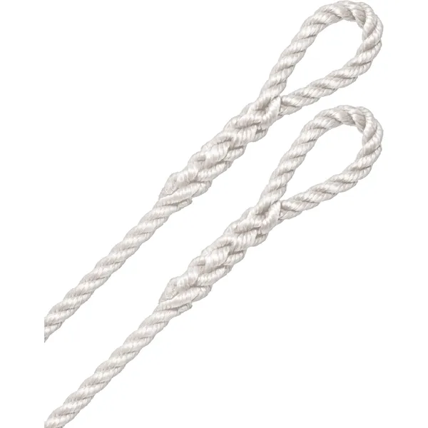 Robline 3-slått fenderline 2-pk hvit