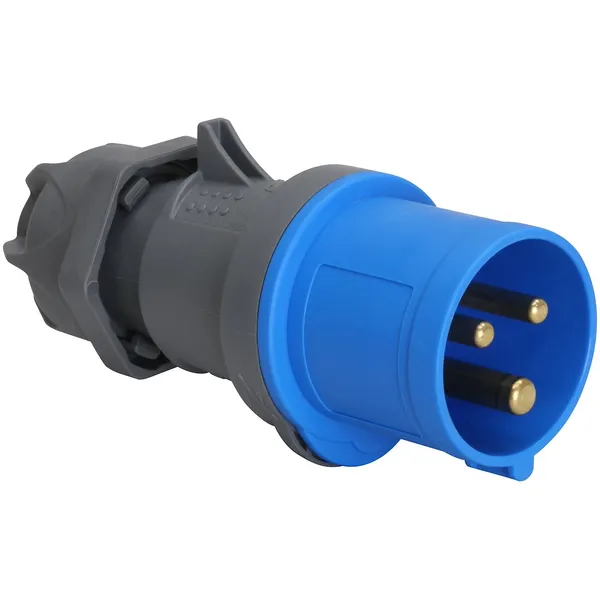Støpsel, 16A, 2P+J, 6h, 230V, IP44