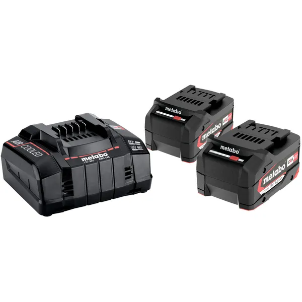 Metabo Batteri-sett 2 x 5.2AH + Hurtiglader ASC 145