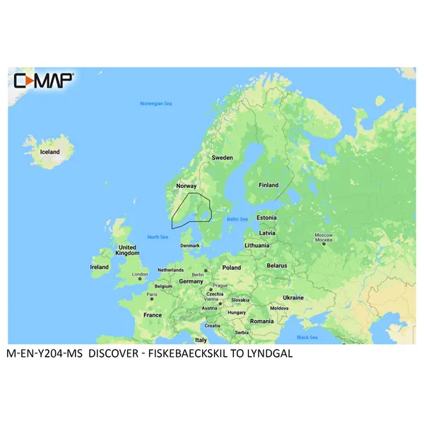 C-Map Discover Fiskebäckskil til Lyngdal