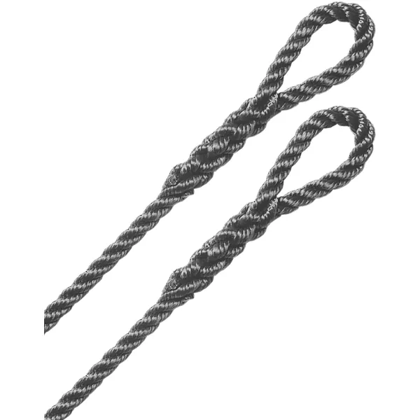 Robline 3-slått fenderline 2-pk grå