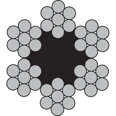 Wire galv. 3 mm 6x7 fc