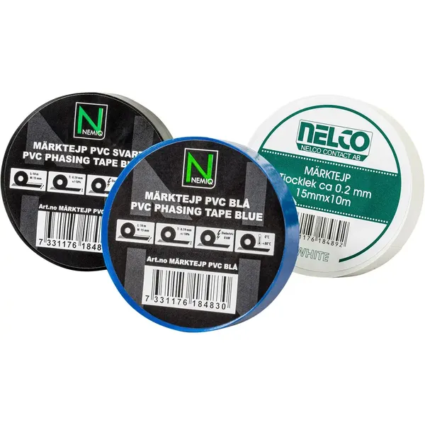 Elektrotape blå, 15mm