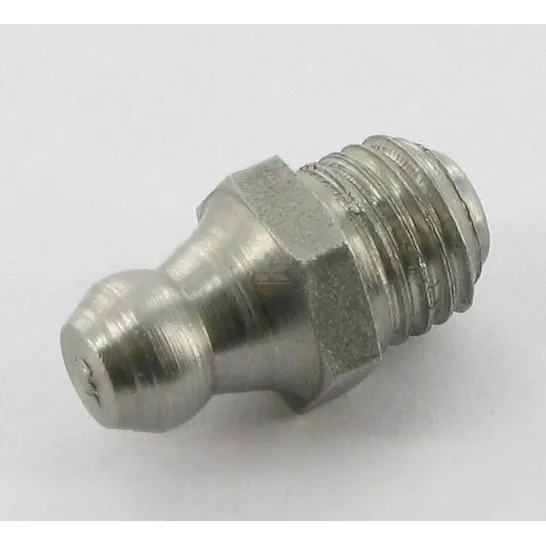 Fettnippel / Smørenippel M8x1.0 rett A2