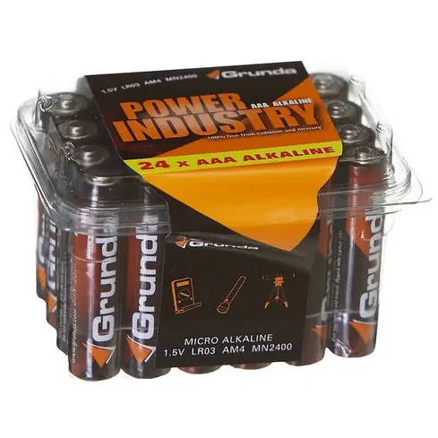 Batteri AAA Industripakke 24 stk Grunda
