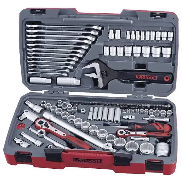 Verktøysett TM127 1/4, 3/8 og 1/2 Teng Tools