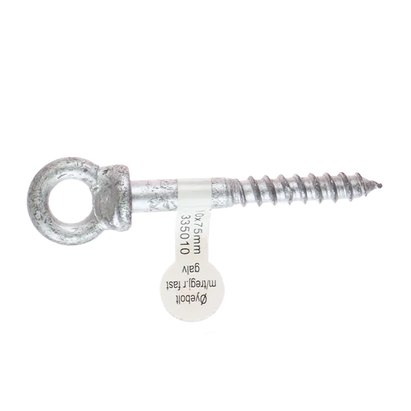 CAL Øyebolt m/tregj. fast 10x75mm