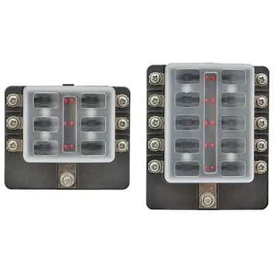 1852 Sikringsholder med LED indikator
