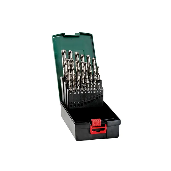 HSS-G-borsett metallbor 1-13 mm, 25-deler
