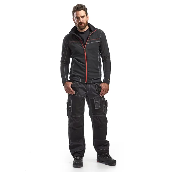 Jakke microfleece Svart