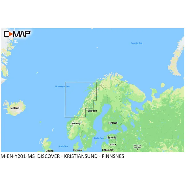 C-Map Discover Kristiansund til Finnsnes