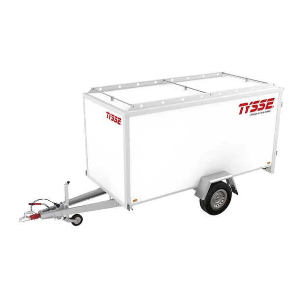 TYSSE 6254, hvit, 1300 kg, 150 cm skaphøyde, Skaphenger