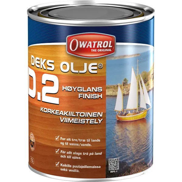Owatrol Deks Olje D2 høyglans