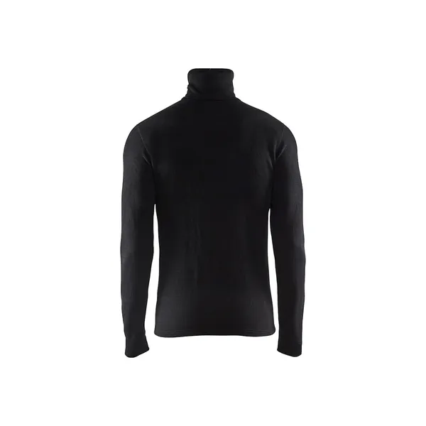 Undertøygenser med hals XWARM 70% MERINO Thermo-Trøye Svart