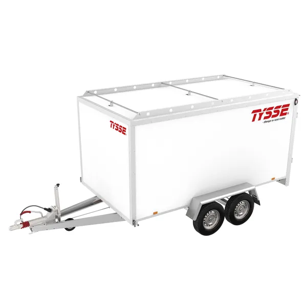 TYSSE 6345, hvit, 2000 kg, 180 cm skaphøyde, Skaphenger