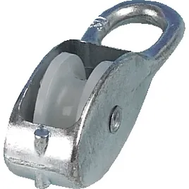 Blokk, enkel, aluminium