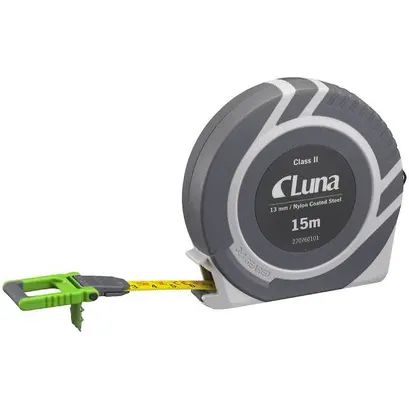 Målebånd 15 mtr. Stål Luna