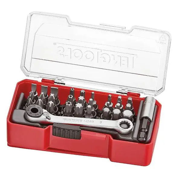 Bitssett m/skralle Teng Tools TJ1429 29 deler