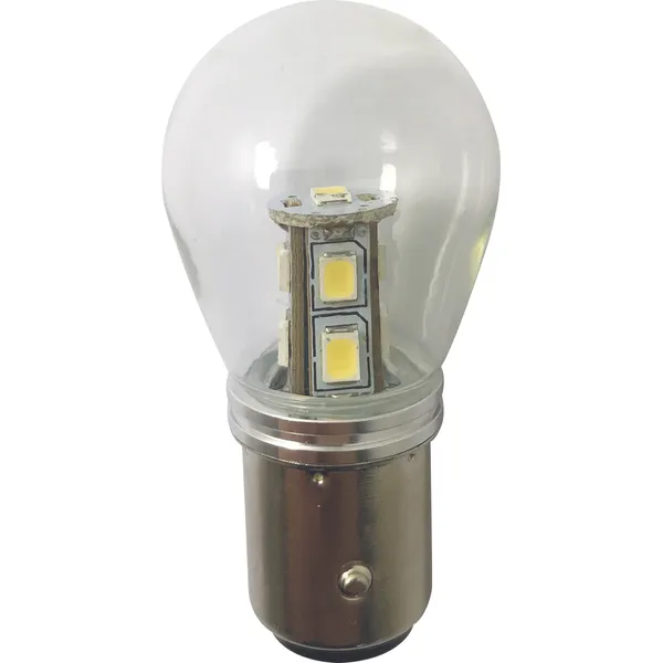 1852 LED pære BAY15D m/kuppel 2-pk