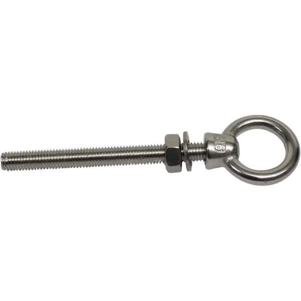 Øyebolt m/flens, rustfritt stål