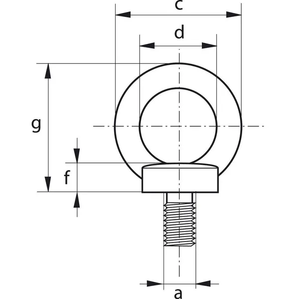 Øyebolt, M24, Din 580, 1800 kg