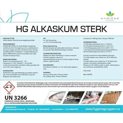 Alkaskum Sterk 28kg