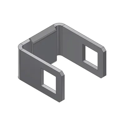 Klave for sidestøtte komplett-Til 80mm rør