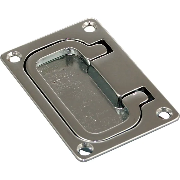 Dørkring messing 74 x 54 x 8 mm