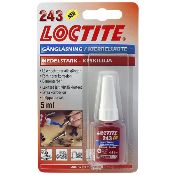 LOCTITE 243 BC 5ml Sterk Gjenge