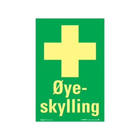 Skilt "Øyeskylling" 200 x 300 mm