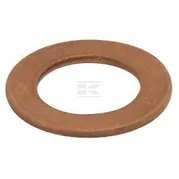 Kobberskive, 18x22x1.5mm