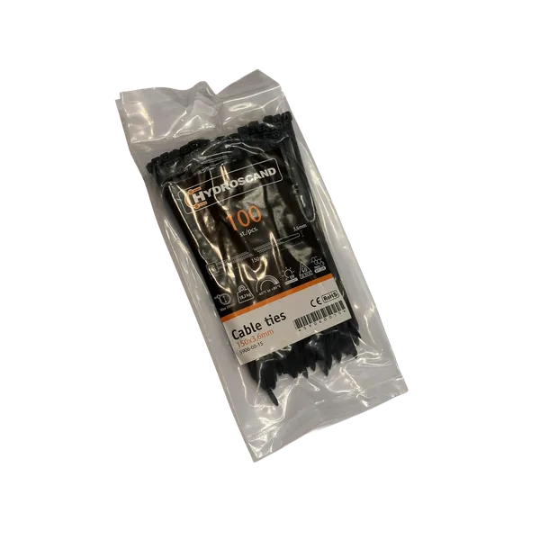 Strips 3,6 x 150 mm Svart