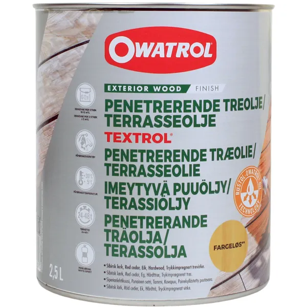 Owatrol Textrol bryggeolje / terrasseolje
