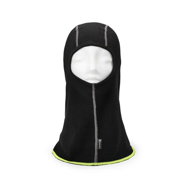 Balaclava Merinowool / Finlandshette. Svart.