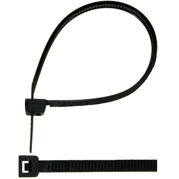 Strips 20 stk, sort 300 x 4,5 mm