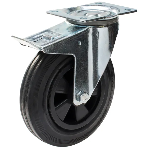 Bremsehjul 4P BRU/PP  160x40