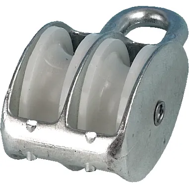 Blokk, dobbel, aluminium