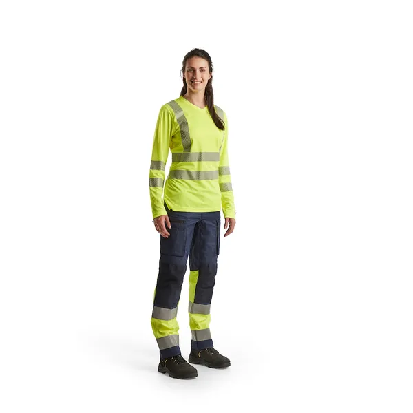 Varsel T-Skjorte dame Gul
