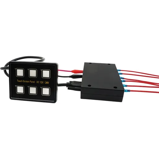 Bryterpanel - 6 touch brytere 12/24V
