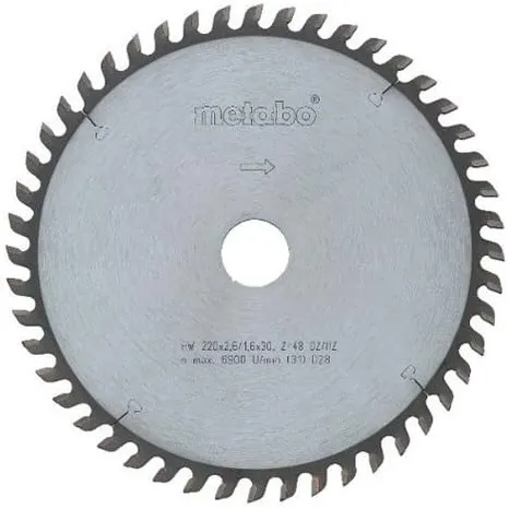 Sagblad 250x30 48 WZ HM Metabo