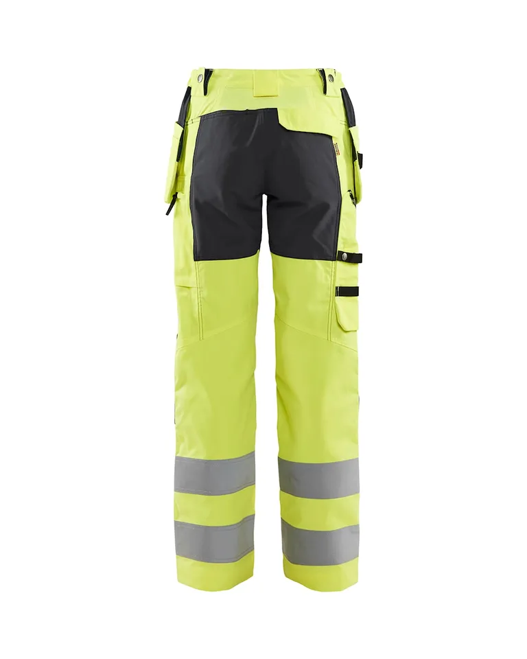 Varselbukse dame stretch Gul/Svart