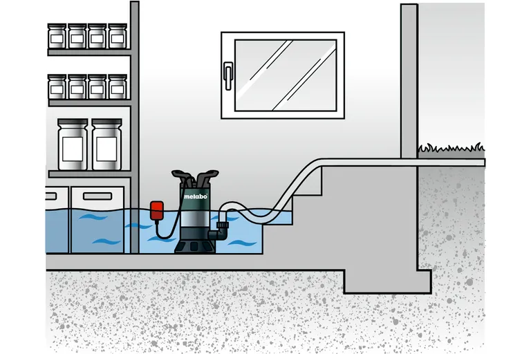 Lensepumpe Metabo PS 18000 med tilbehørspakke