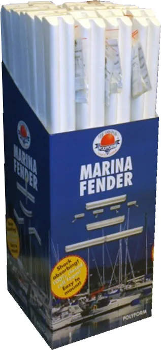 Polyform Bryggefender MF60 butikkdisplay 16 stk hvit