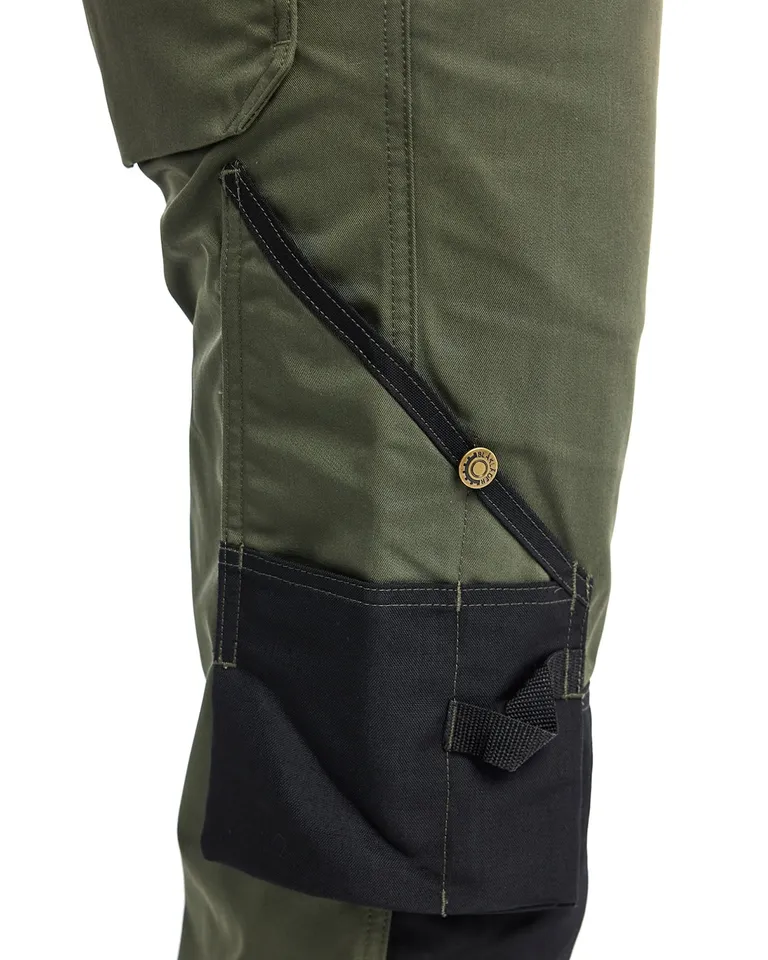 Hagebukse Dame Militærgrønn/Svart