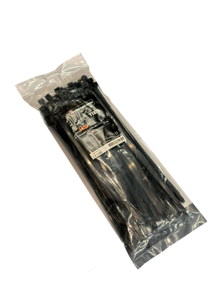 Strips 7,6 x 300 mm Svart