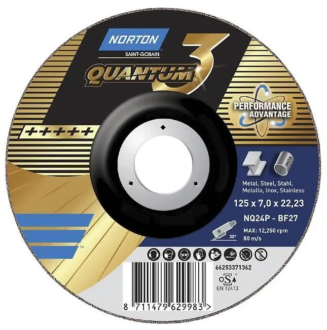 Kappeskive 125x0,8 Norton Quantum 3